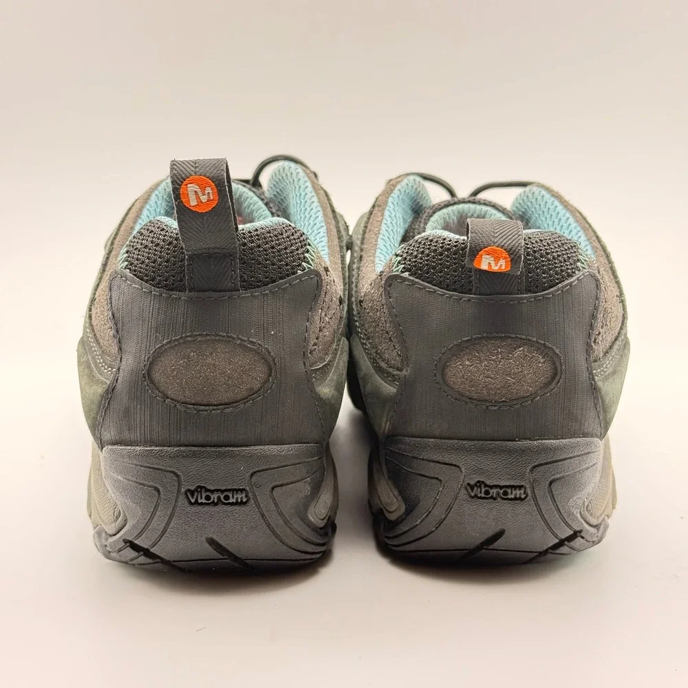 Merrell Women's Brown and Light Blue Athletic Trail Shoes